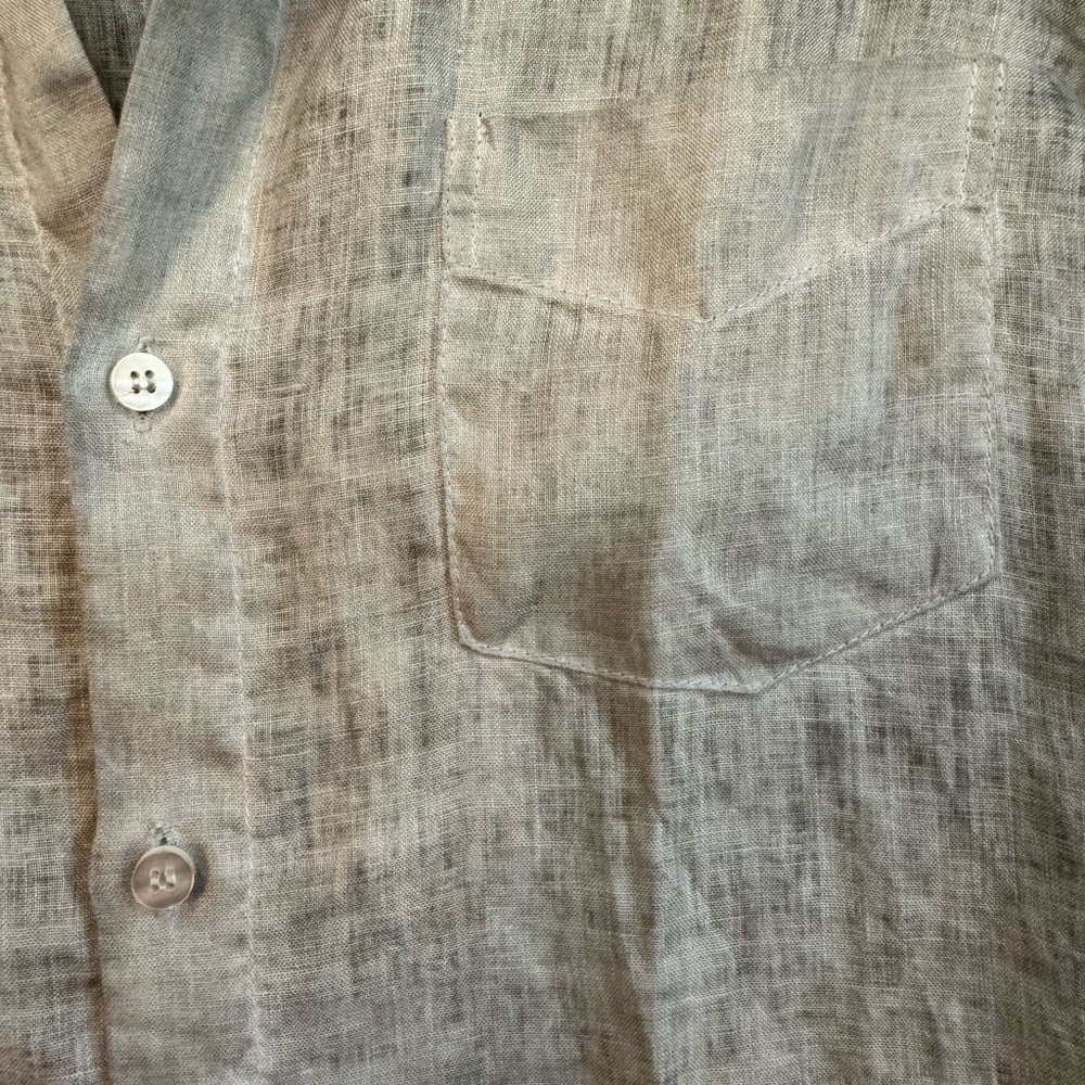 Men's Casual Gray Button Down Shirt - Picture 6 of 13